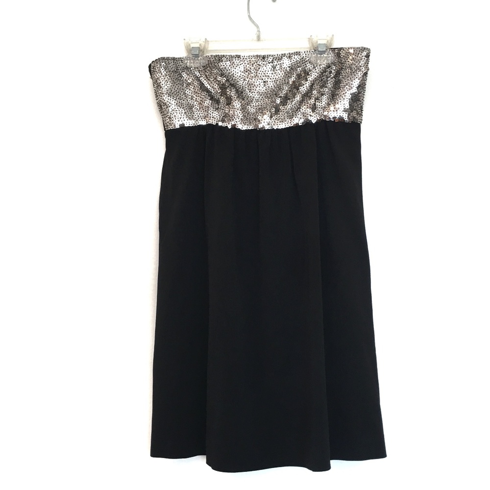 [THEORY]  Strapless sequin tube dress size  2